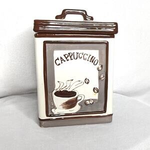 Ceramic Coffee Bean Storage Container Canister Jar 1lb